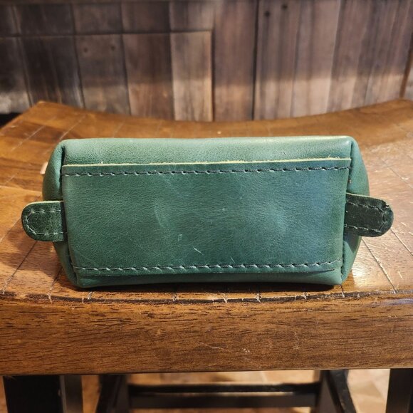 Portland Leather Cowboy Mint Bella Zippered Makeup Bag Brand New Never Used - Picture 7 of 10